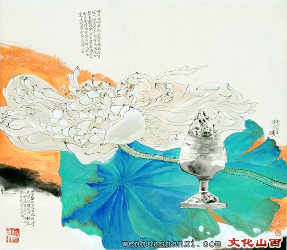 梁鸿【文化山西书画名家推荐】 字鹤汀,1964年4月生于太原祥领,妙乐
